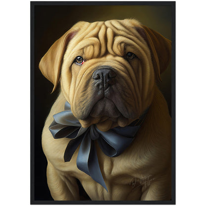 »Shar Pei med rosett«