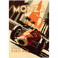 »Classics on the Track« retro poster