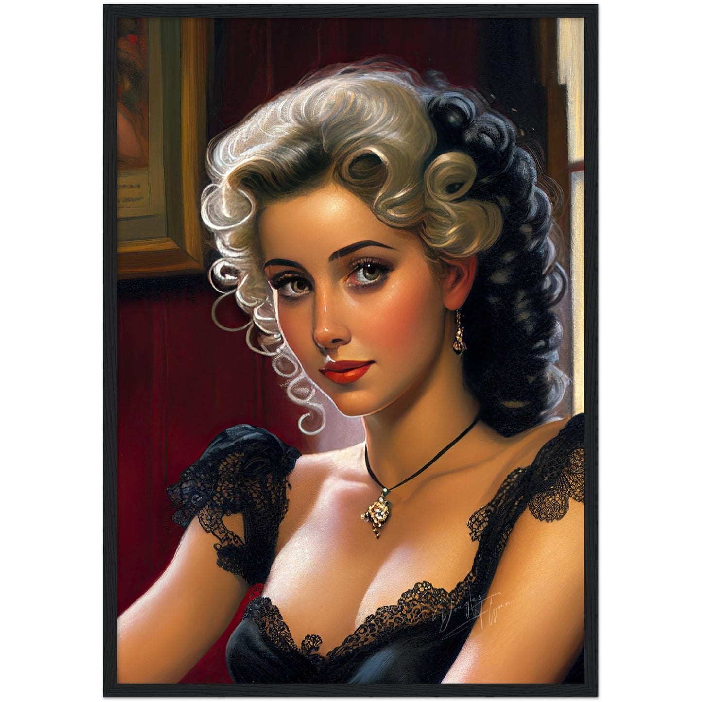 »Sapphire Serenade« retro poster