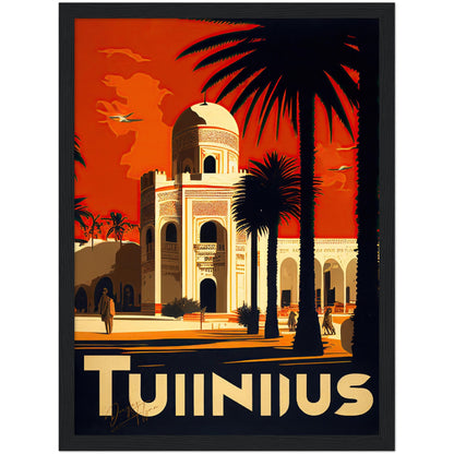 »Tunis, travel poster no 2« retro poster