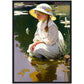 »Lily's and reflection« retro poster