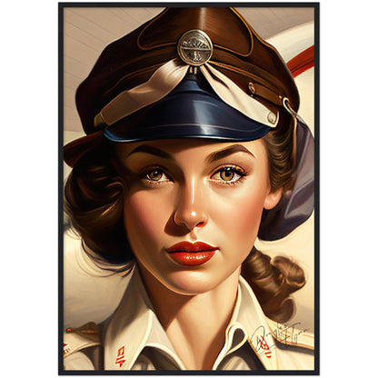 »Let me be your wingman« retro poster