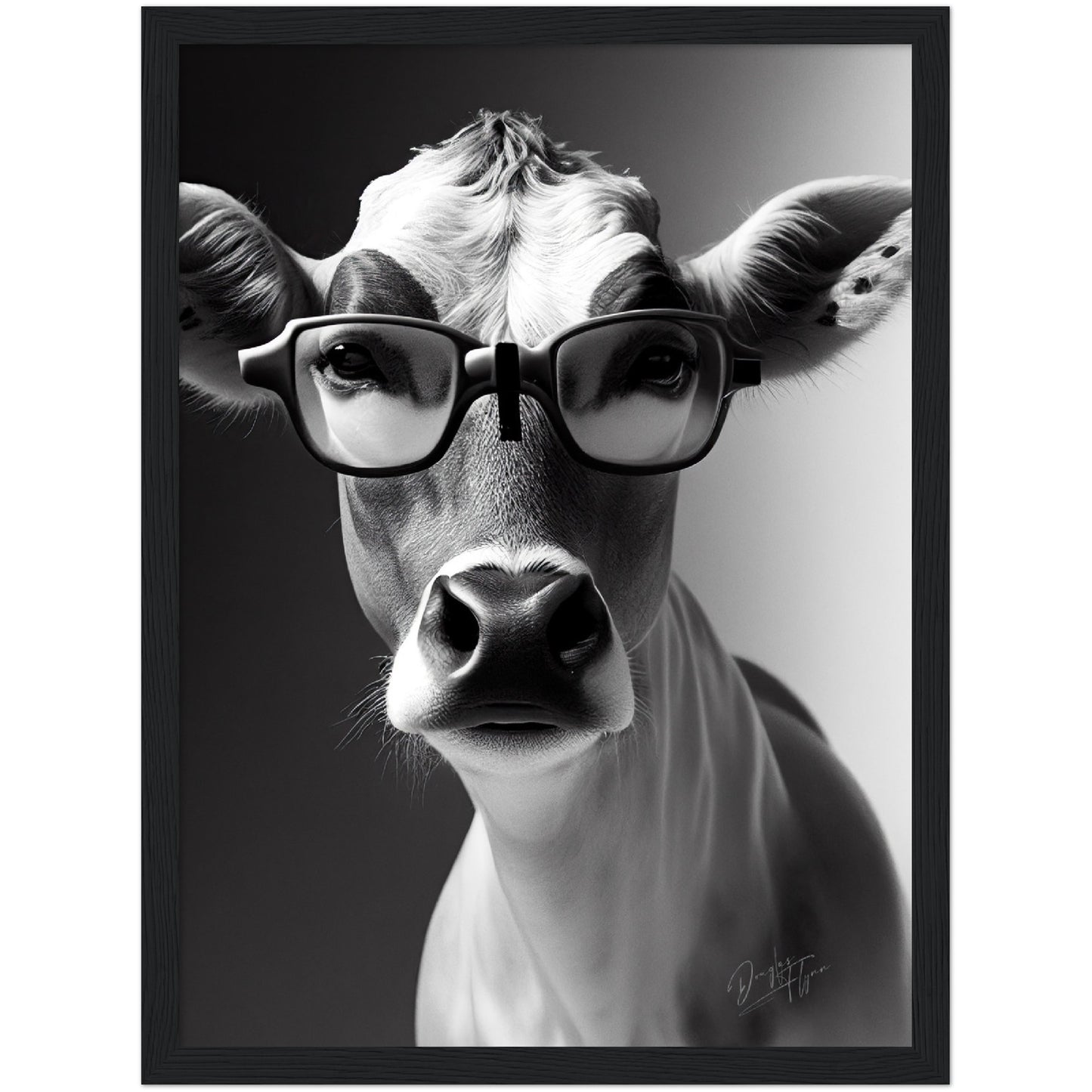»Brainy Baby Cow« retro poster