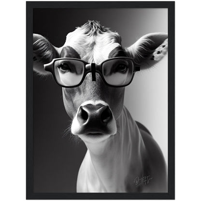 »Brainy Baby Cow« retro poster
