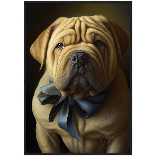 »Shar Pei med rosett«