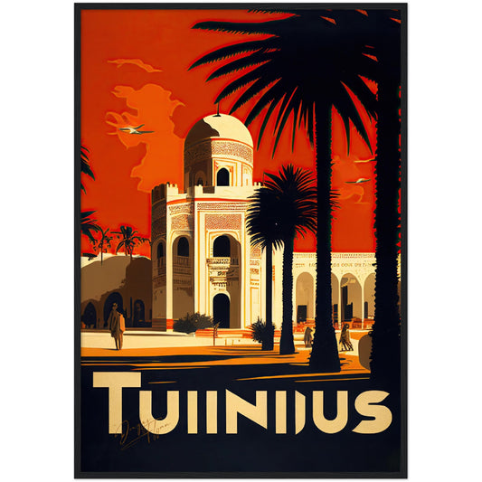 »Tunis, travel poster no 2« retro poster