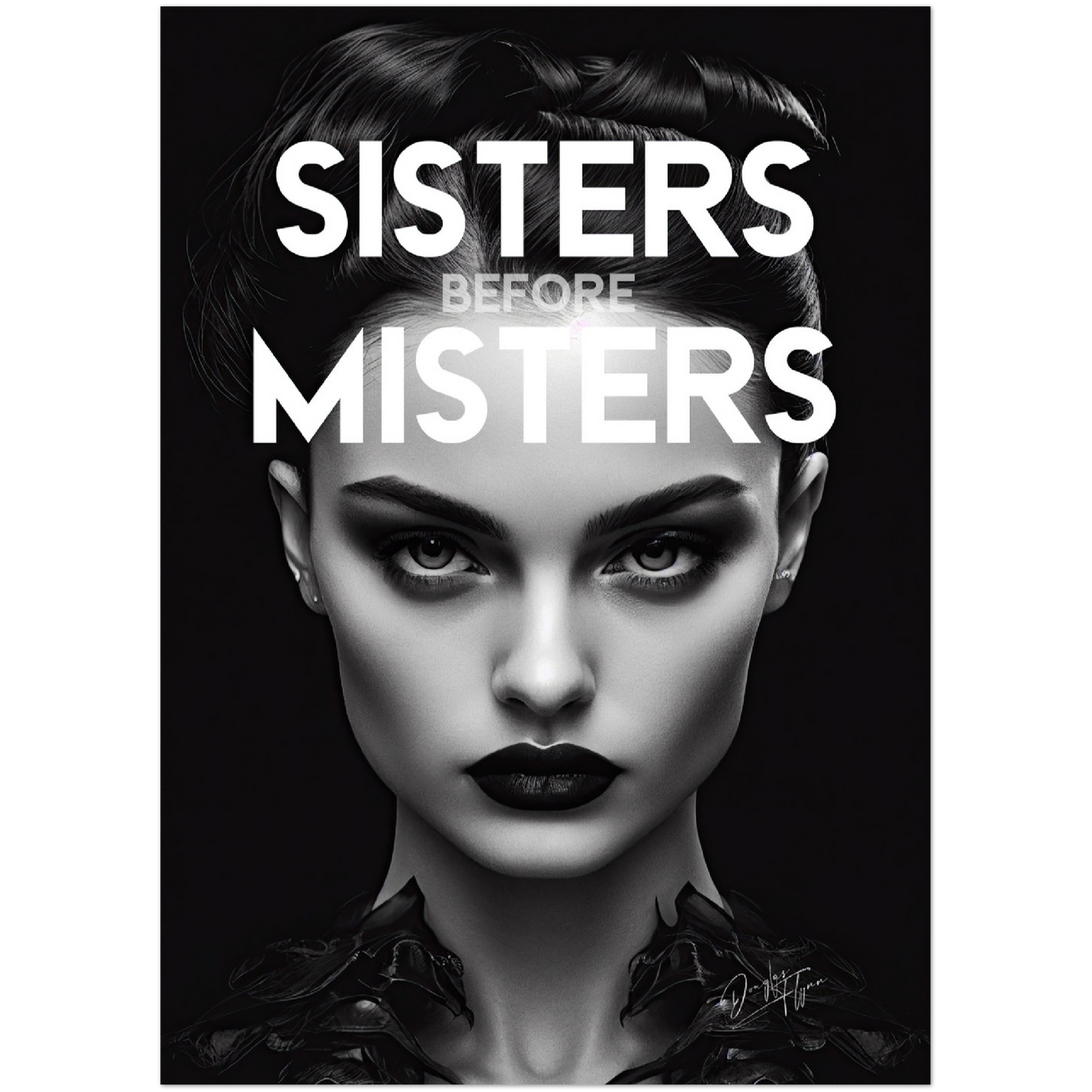 »Sisters Before Misters« retro poster