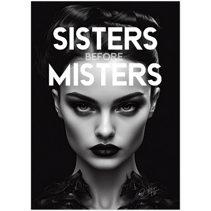 »Sisters Before Misters« retro poster