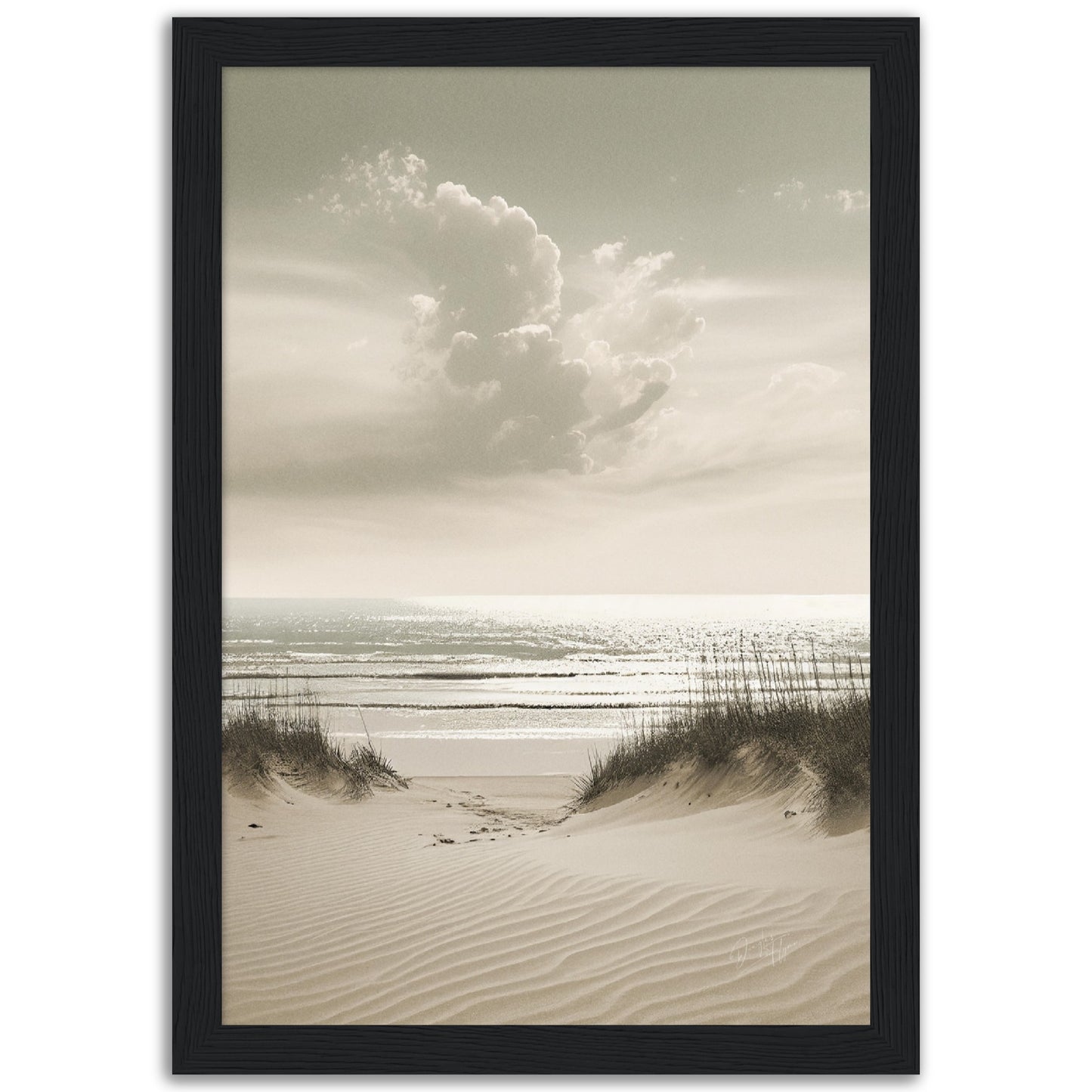 »Sand and Sea« designposter