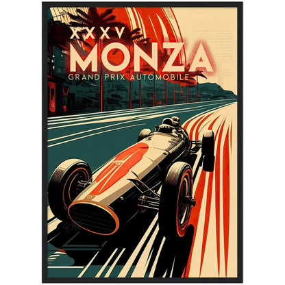 »Famous Four Wheels« retro poster