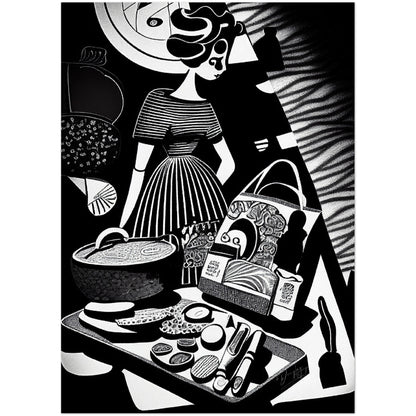 »Shop until  You drop« retro poster