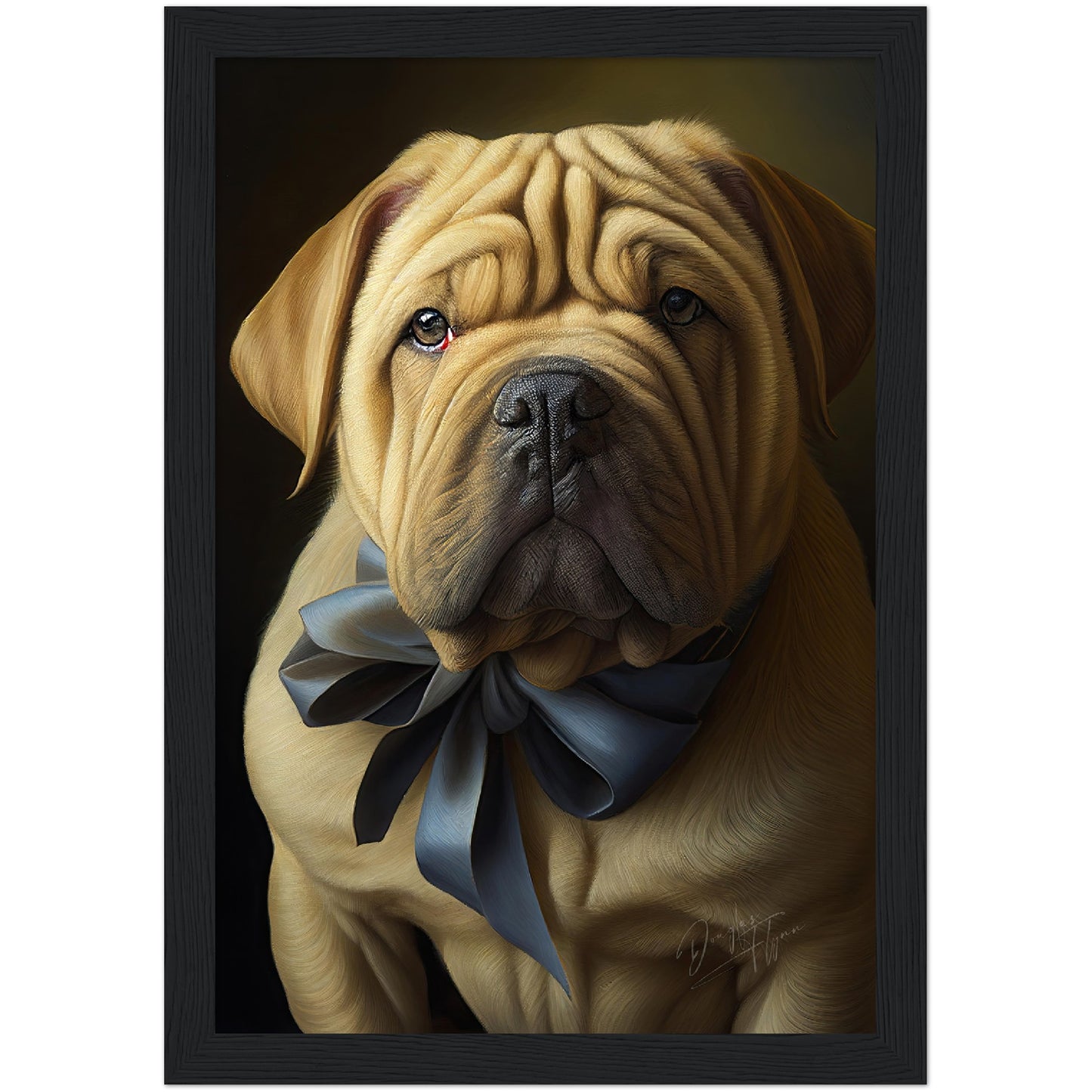 »Shar Pei med rosett«