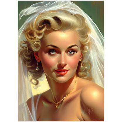 »Bridal Vintage Chic« retro poster