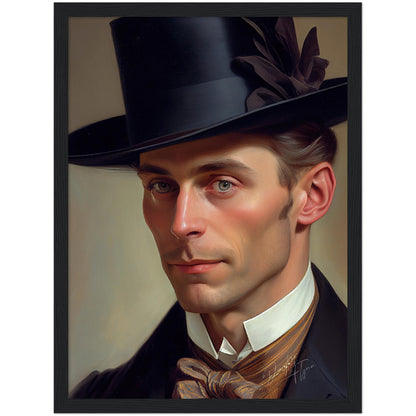 »Fashionable Gent«retro poster