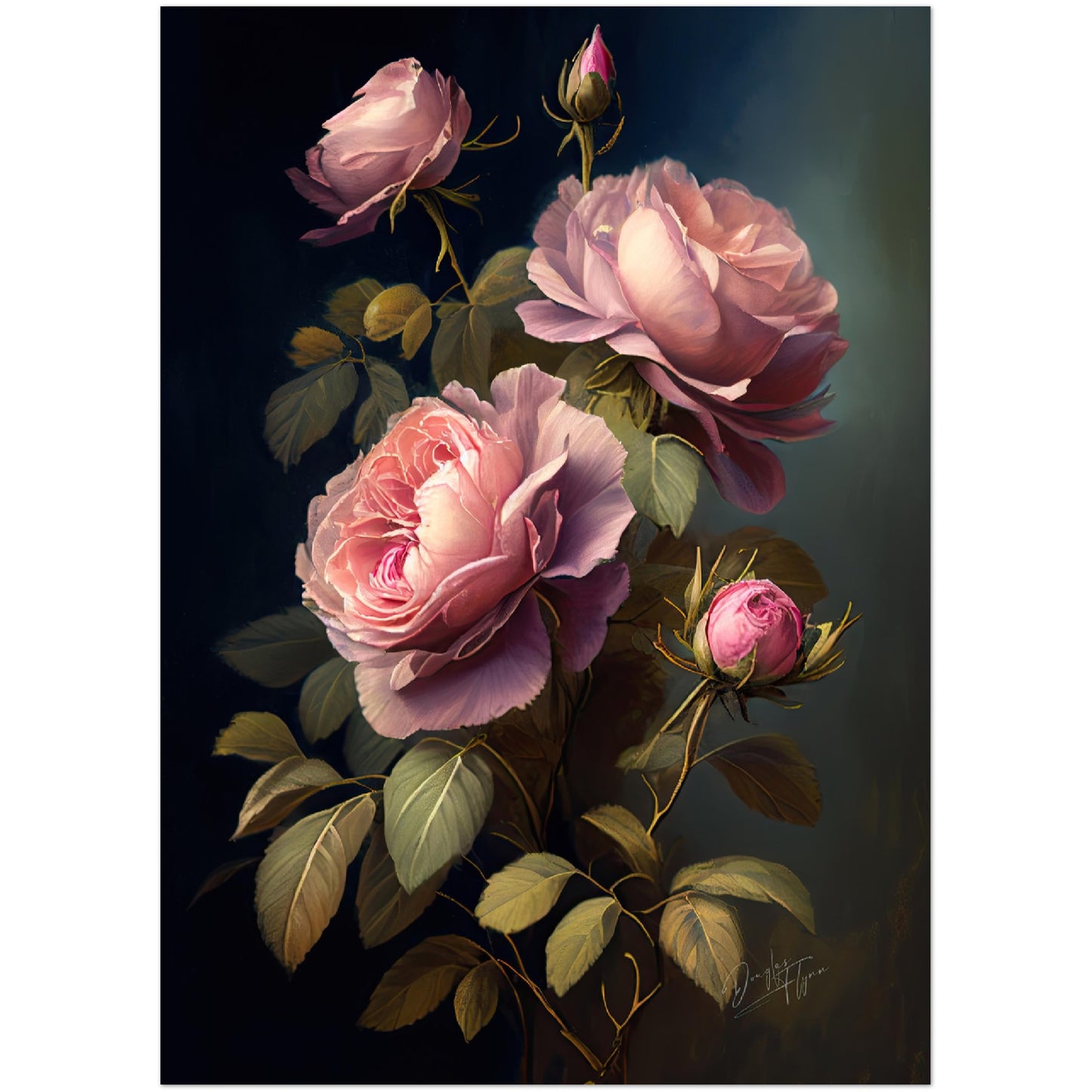 »Gentle Beauty« retro poster