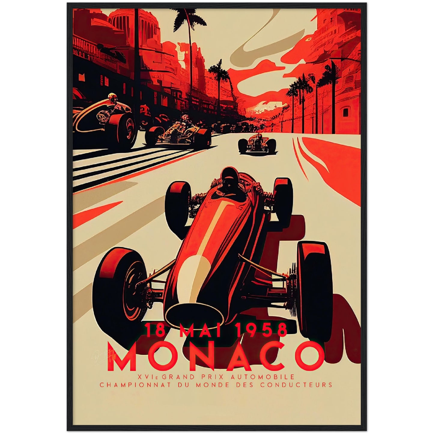 »Echoes of Engine Roars« retro poster