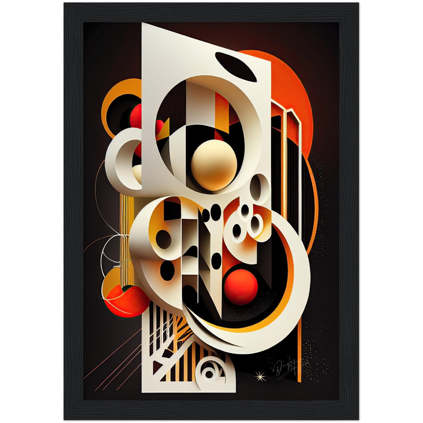 »Lively Linearity« retro poster