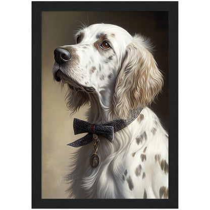 »English Setter med rosett«