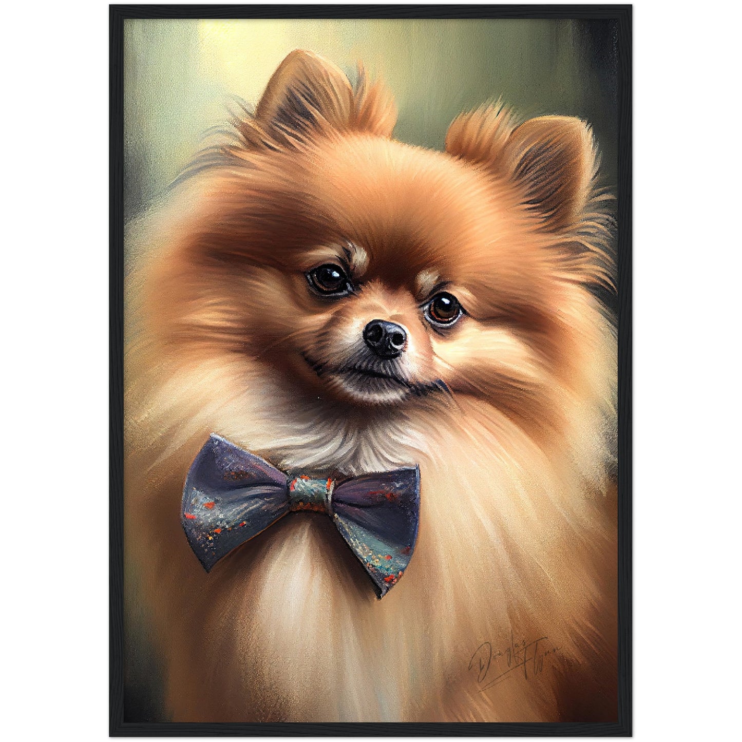 »Pomeranian med rosett«