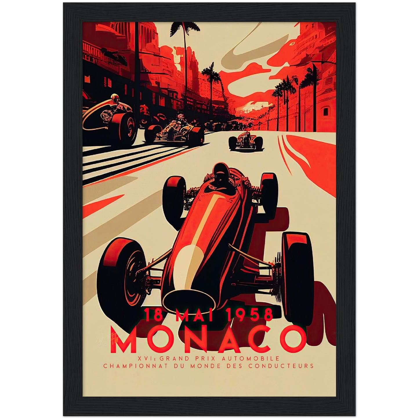 »Echoes of Engine Roars« retro poster