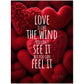 »Love Is Like The Wind« retro poster