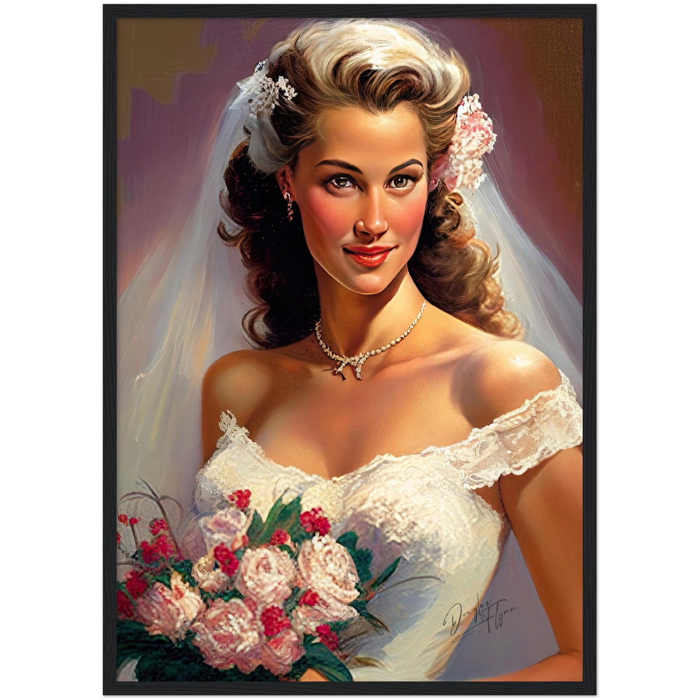 »Vintage Romance for Weddings« retro poster