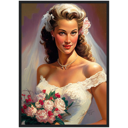 »Vintage Romance for Weddings« retro poster