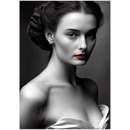 »Beauty in Ballgown« retro poster