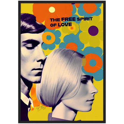»The Free Spirit of Love«retro poster