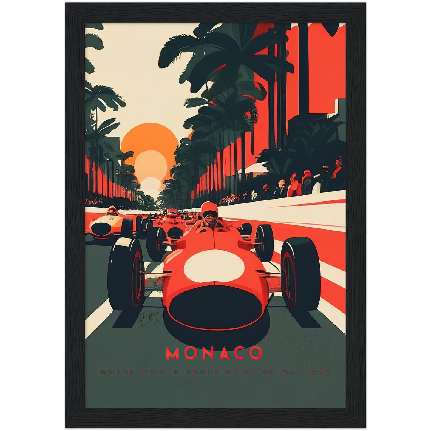 »Dynamic Decades of Racing« retro poster