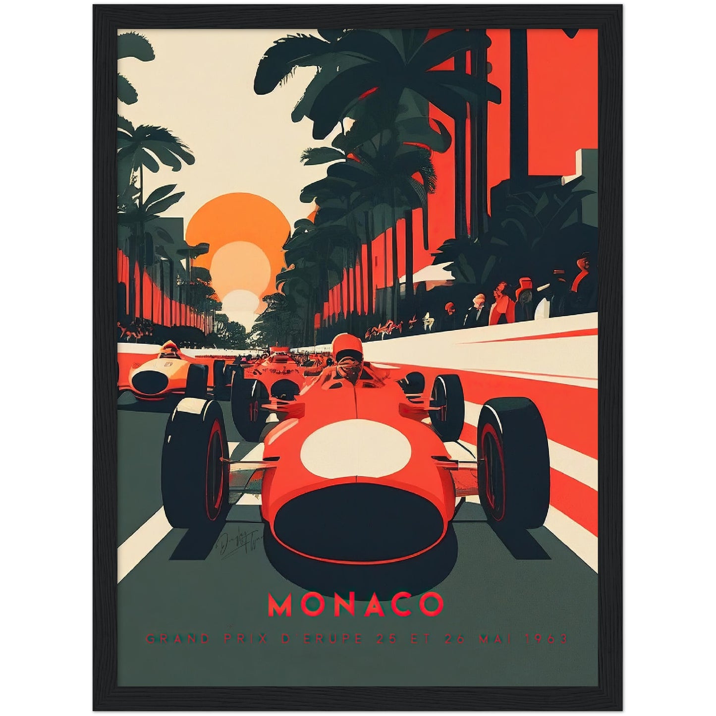 »Dynamic Decades of Racing« retro poster