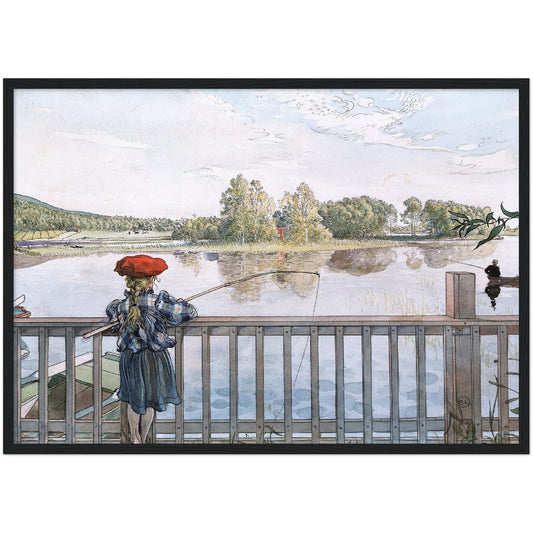 »Lisbeth metar« av Carl Larsson