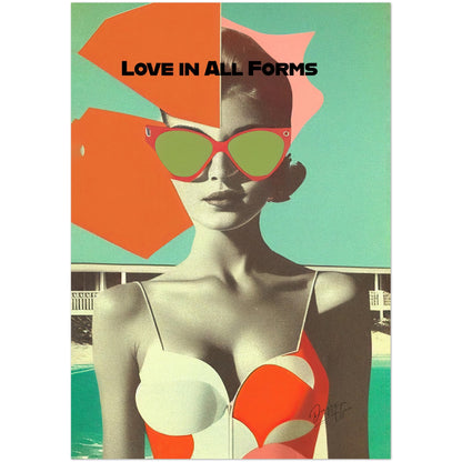»Love in All Forms«retro poster