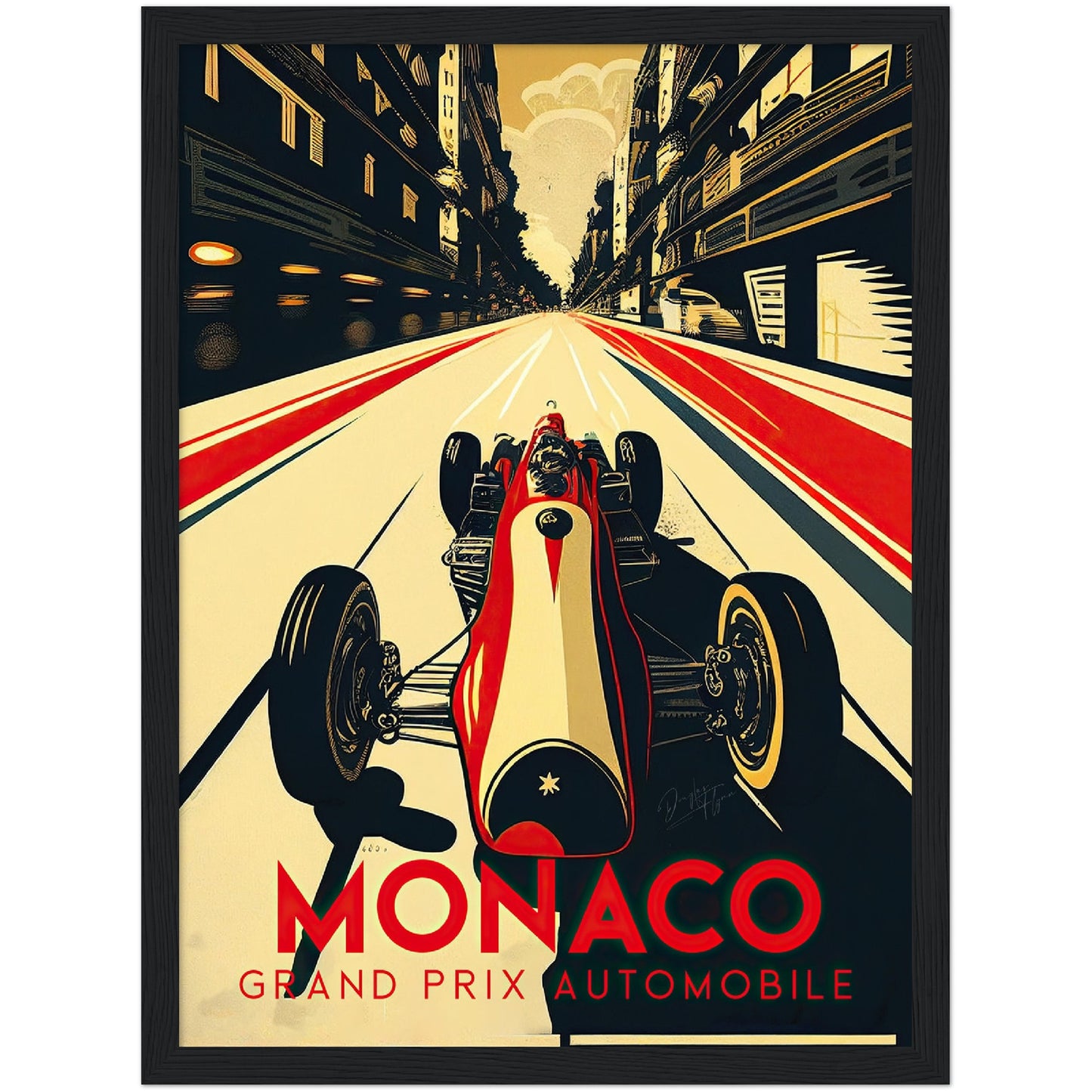 »Kickin' It Old School« retro poster