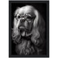 »Spectacled Spaniel« retro poster