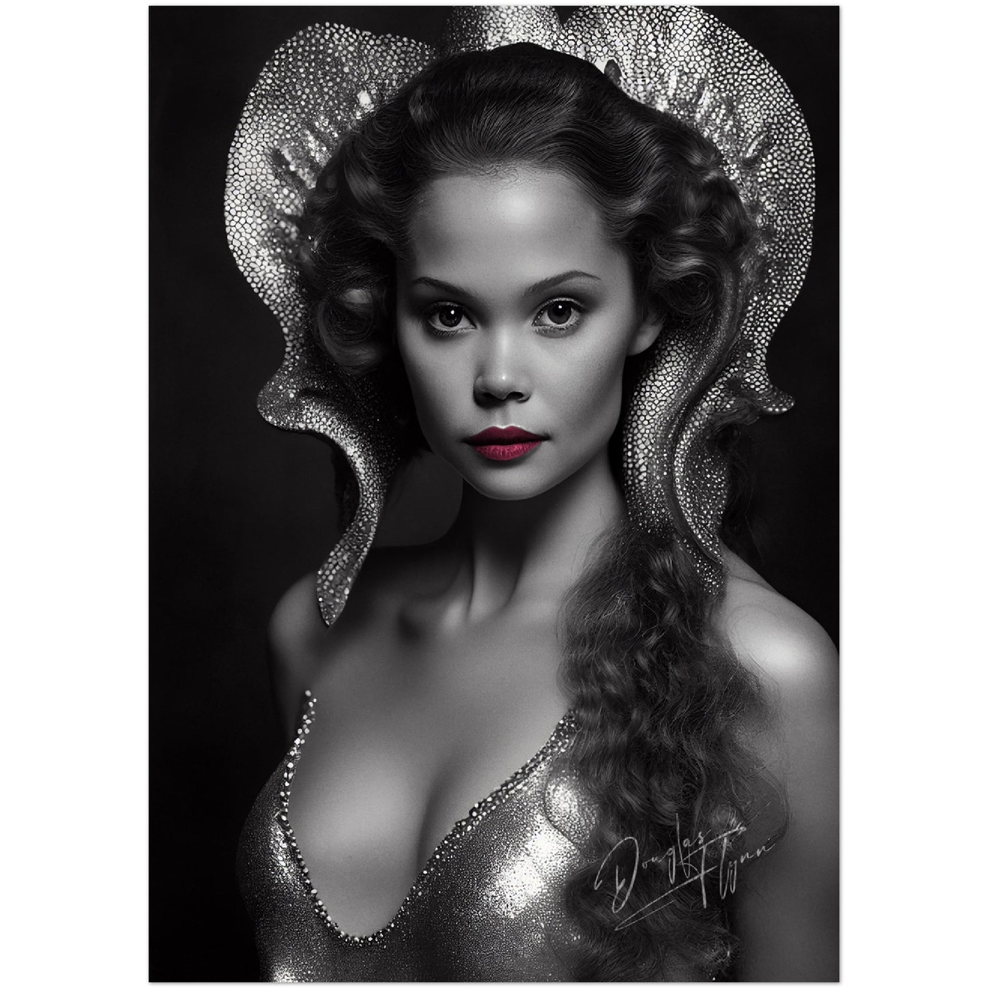 »Underwater Beauty« retro poster