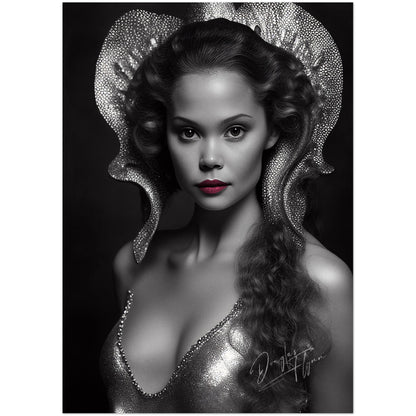 »Underwater Beauty« retro poster