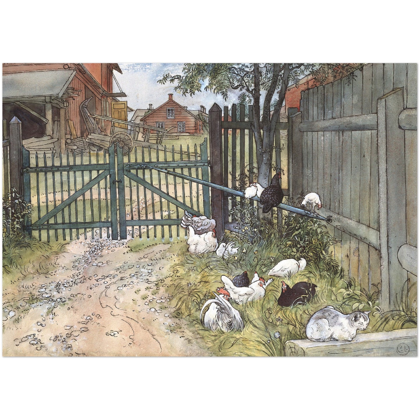 »Grinden« av Carl Larsson