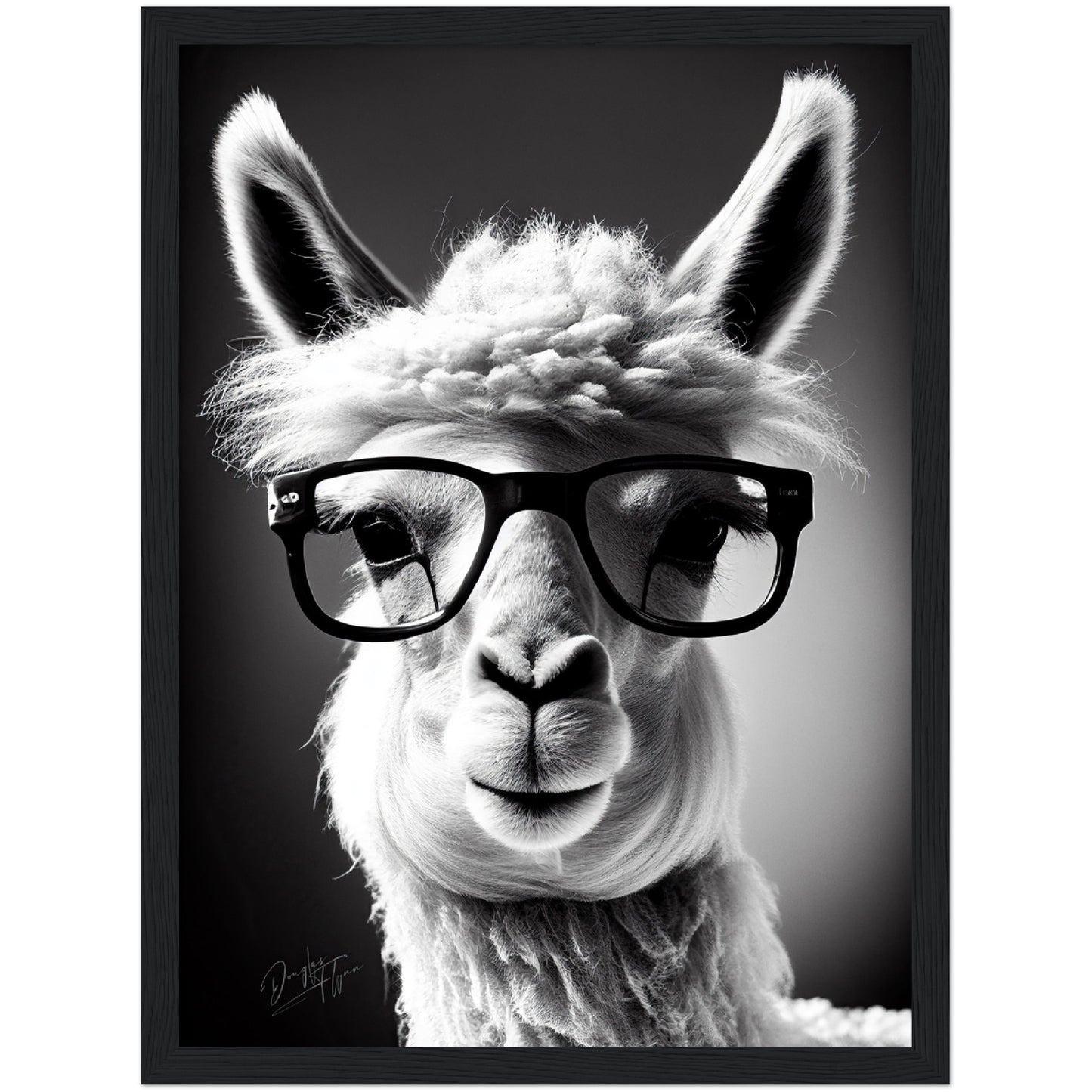 »Llama Logic« retro poster
