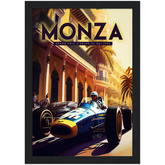 »Revved-Up Retro Racing« retro poster