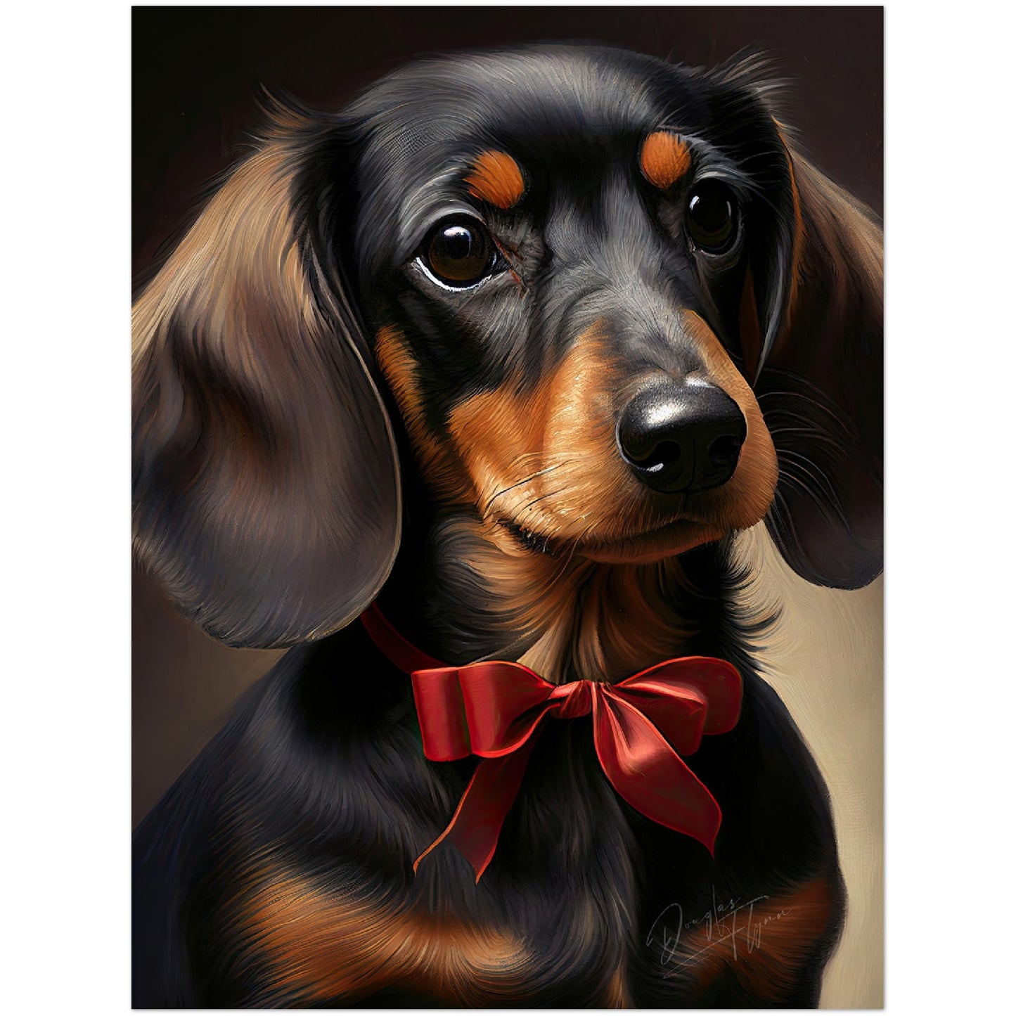 »Dachshund med rosett«