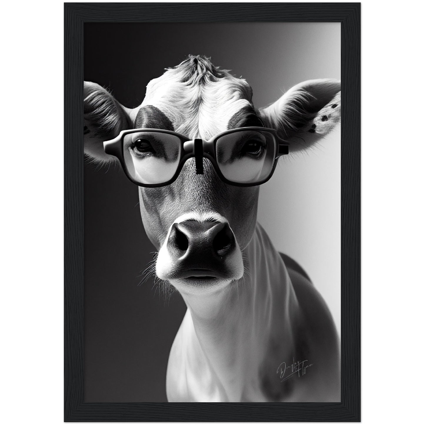 »Brainy Baby Cow« retro poster