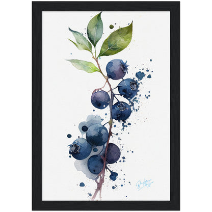 »Blueberry Feelings« retro poster