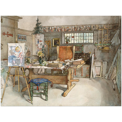 »Ateljén, andra hälften« av Carl Larsson