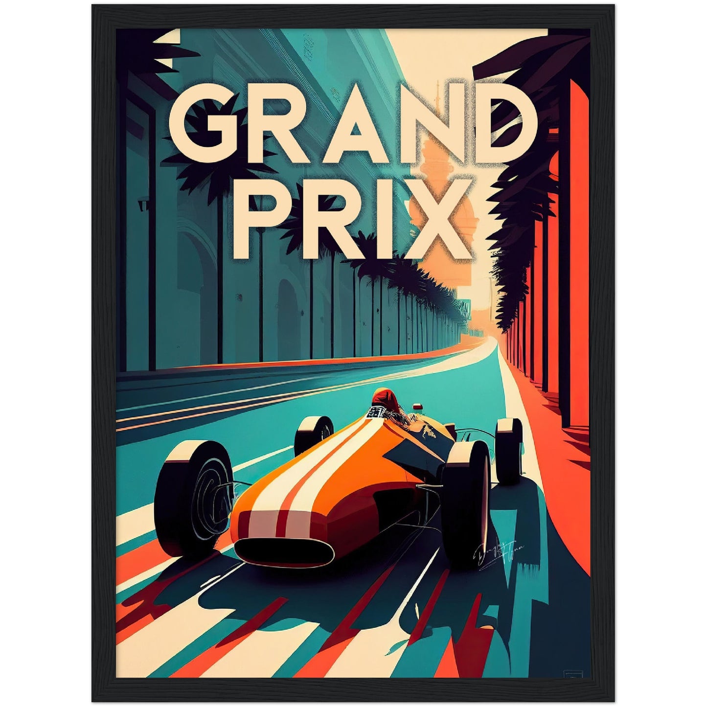 »Legacy Le Mans« retro poster