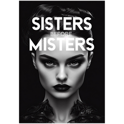 »Sisters Before Misters« retro poster