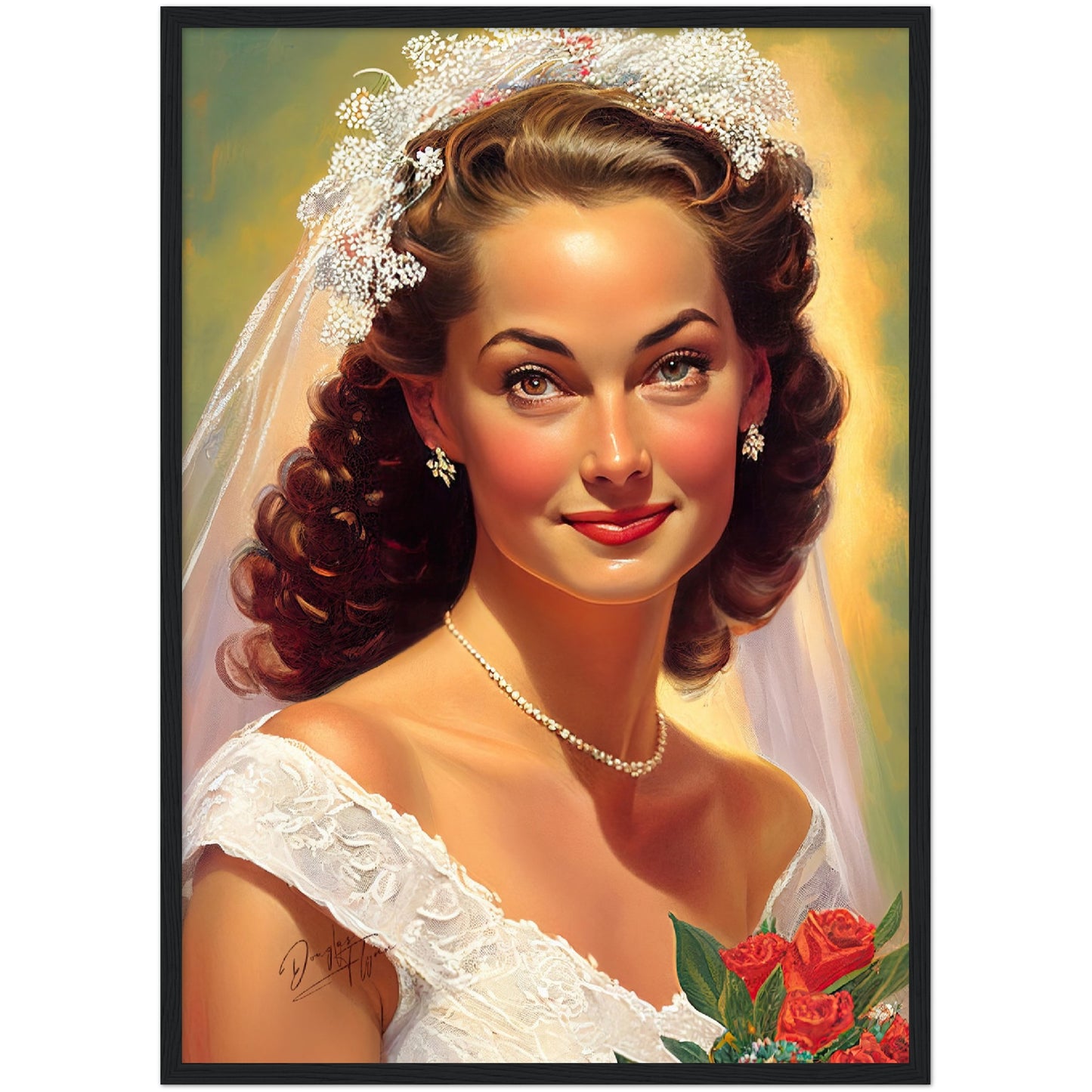 »Wedding Blissful Moments« retro poster