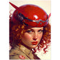 »You got permission to land« retro poster