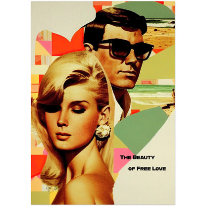 »The Beauty of Free Love«retro poster