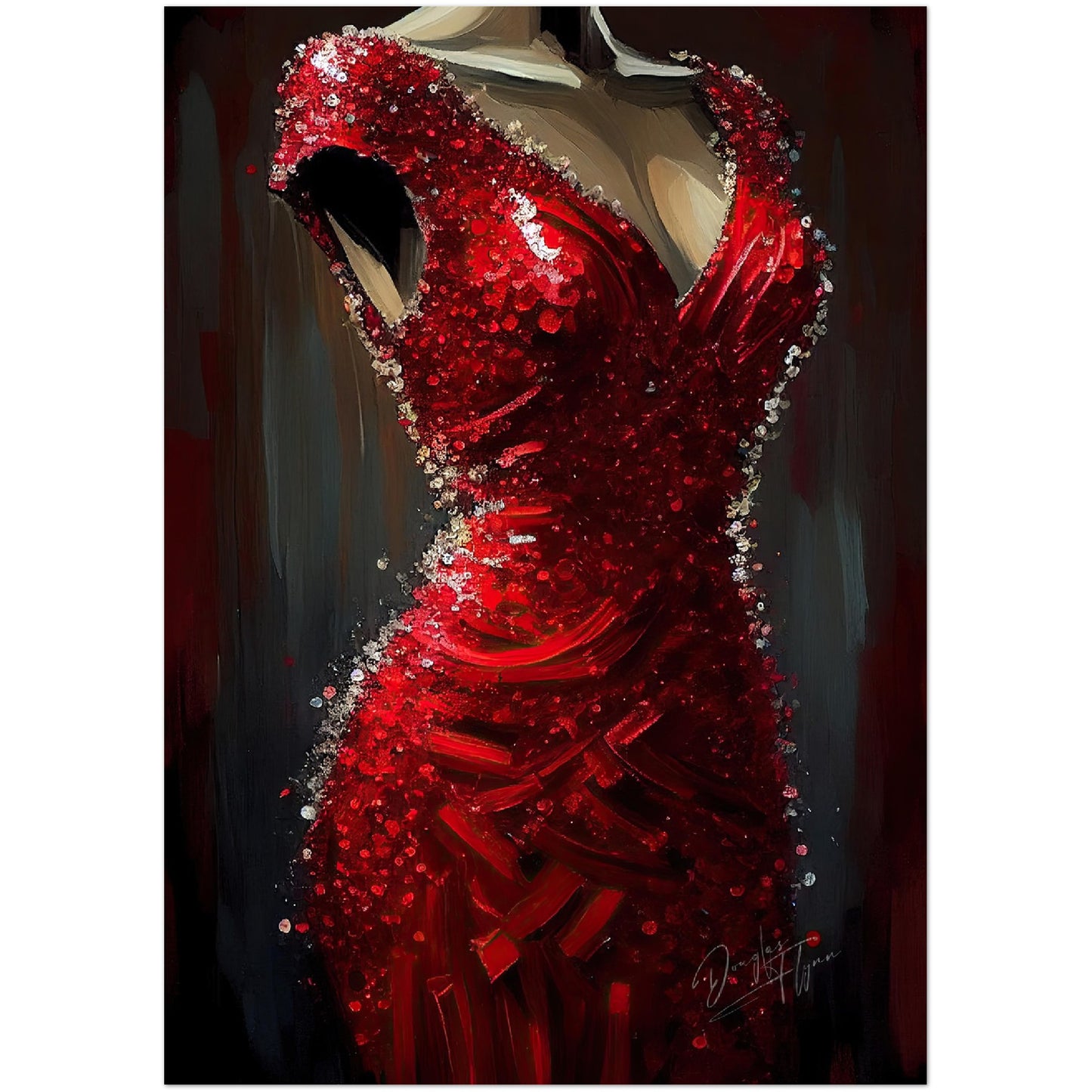 »Scarlet Sparkle Gown«